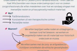 Gezocht: zorgprofessionals voor nodenbevraging rond privacygevoelig medisch materiaal