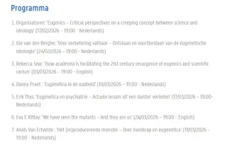 Programma lezingenreeks