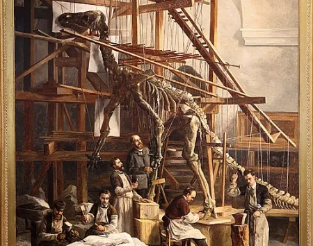 Schilderij Iguanodon