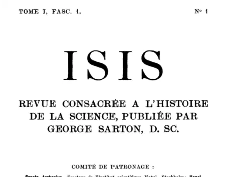 Voorblad eerste Isis