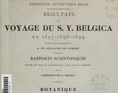 Commission de la Belgica, rapport