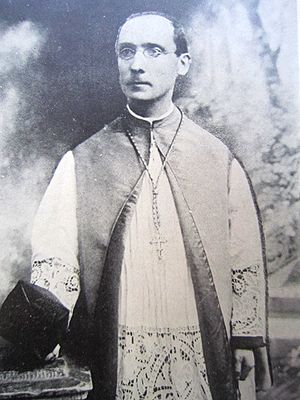 Source: Laminne, Jacques, Eloge funèbre de Mgr Georges Monchamp ... prononcé à la cathédrale de Liège, le samedi 17 juin 1907, Luik, 1907.