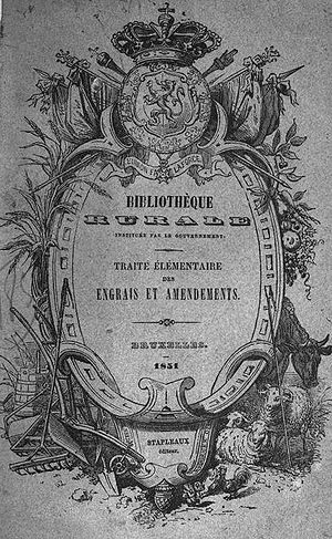 kaft van Fouquets Traité élémentaire des engrais et des amendements: engrais de ferme